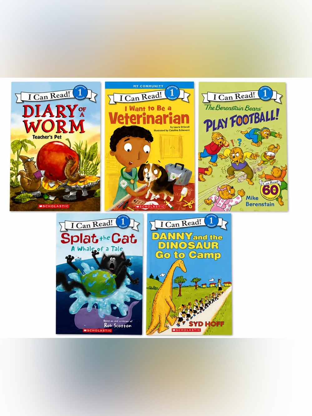 Lot Of 5 Level One Readers I Can read Book Lot
